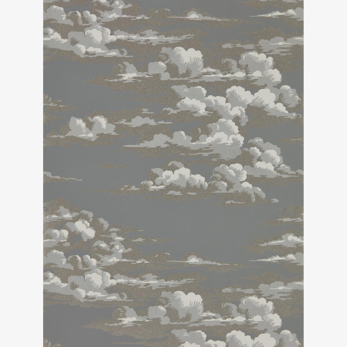 Silvi Clouds Wallpaper 216603 by Sanderson in Taupe Grey Roll