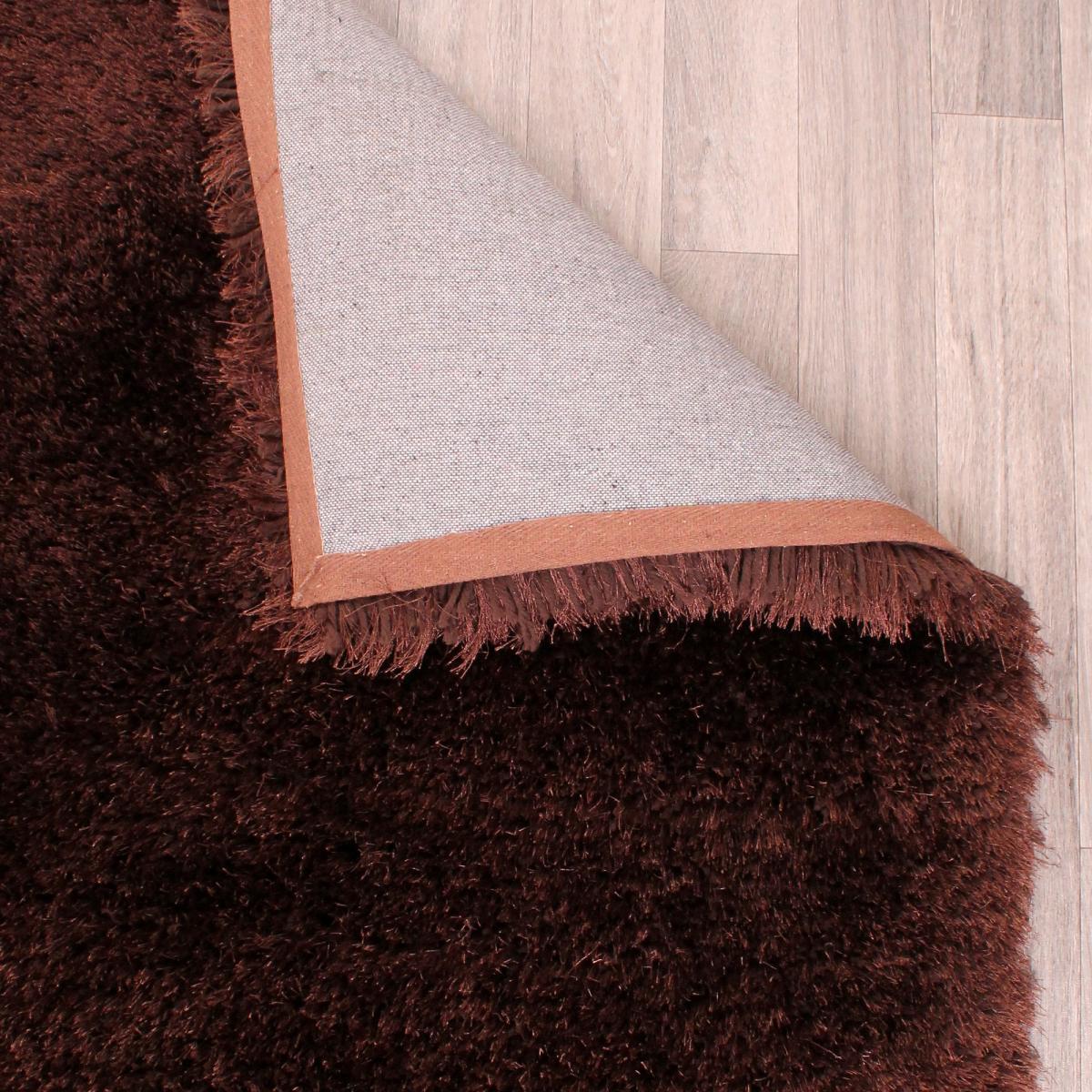 Mayfair Shaggy Rugs in Chocolate Brown – image 2