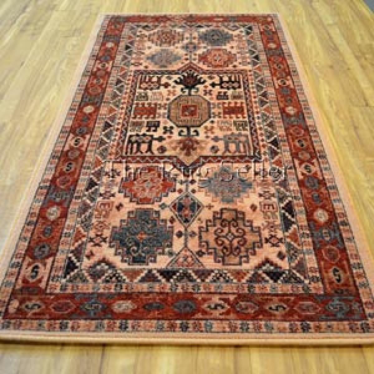 Royal Kashqai Traditional Wool Rugs 4306 100 in Cream and Brick 135x200cm – image 5