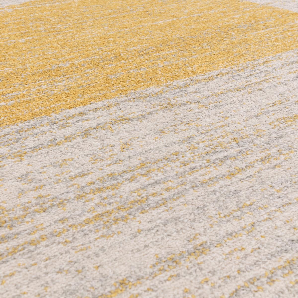 Muse MU22 Modern Geometric Woven Rugs in Yellow – image 2