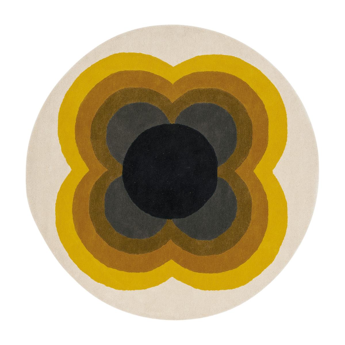 Sunflower Circle Rugs 60006 in Yellow by Orla Kiely 150x150cm – image 5