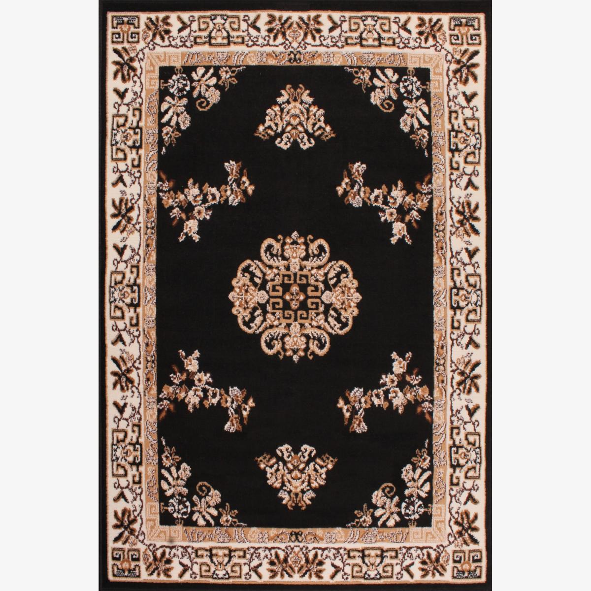 Medallion Rugs in Black by Rugstyle 160x230cm – image 1