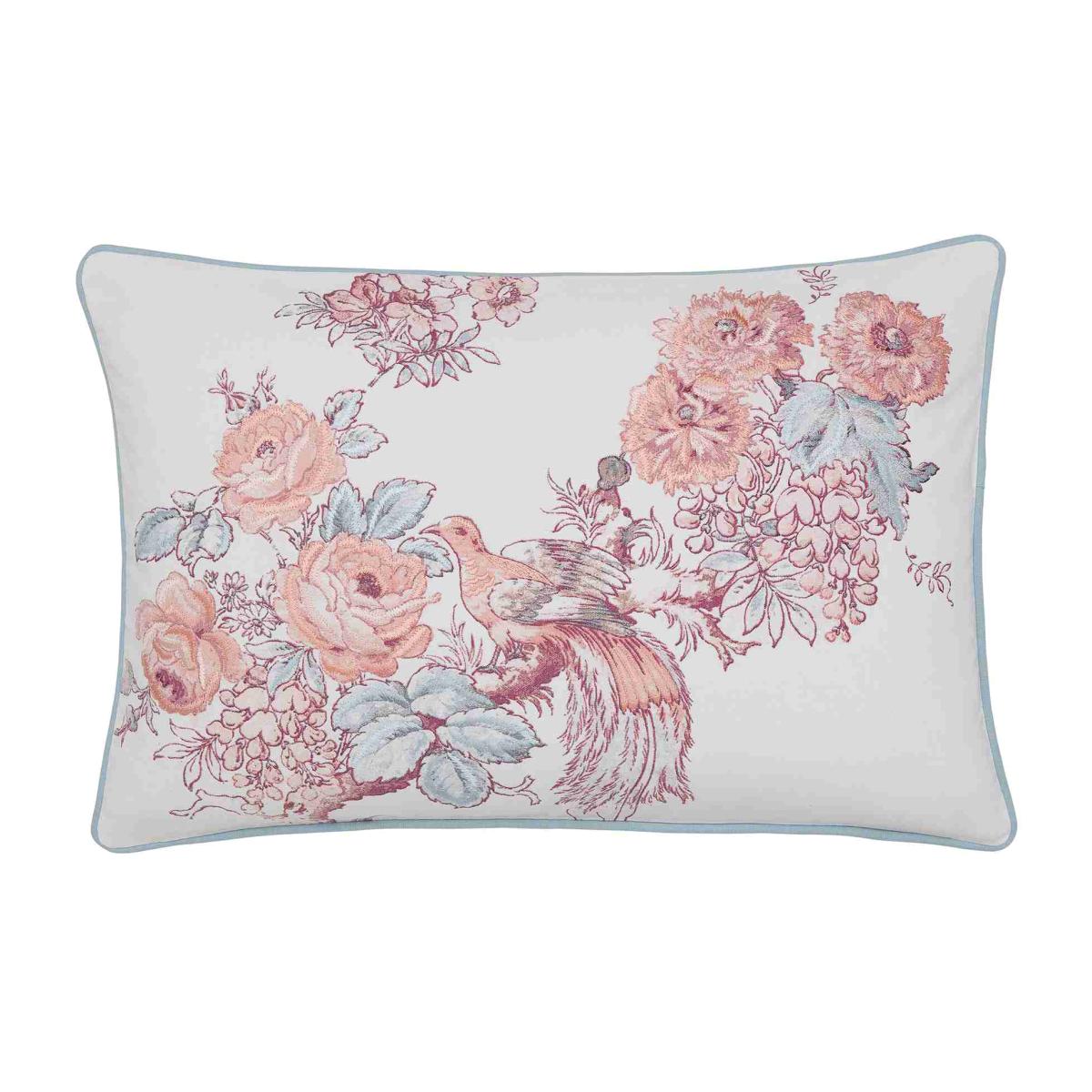 Birtle Floral Cushion by Laura Ashley in Blush Pink40x60cm – image 1