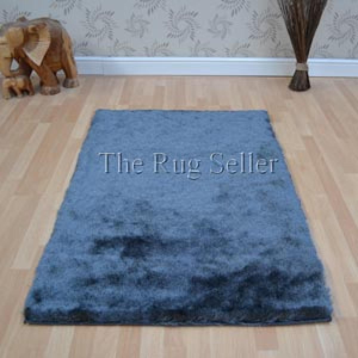 Whisper Shiney Plain Shaggy Rugs in Graphite Grey 160x230cm – image 5