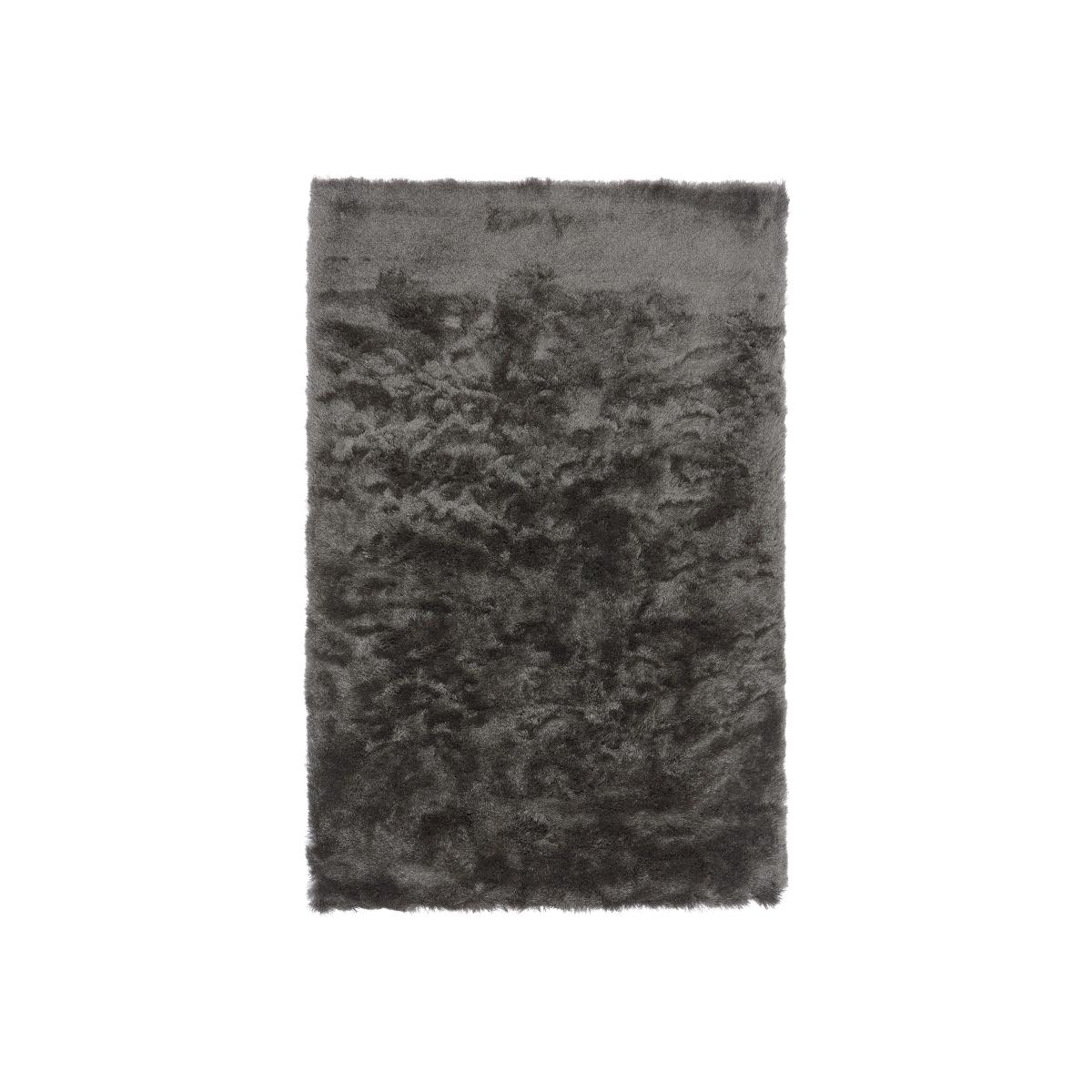 Whisper Shiney Plain Shaggy Rugs in Graphite Grey 160x230cm – image 1
