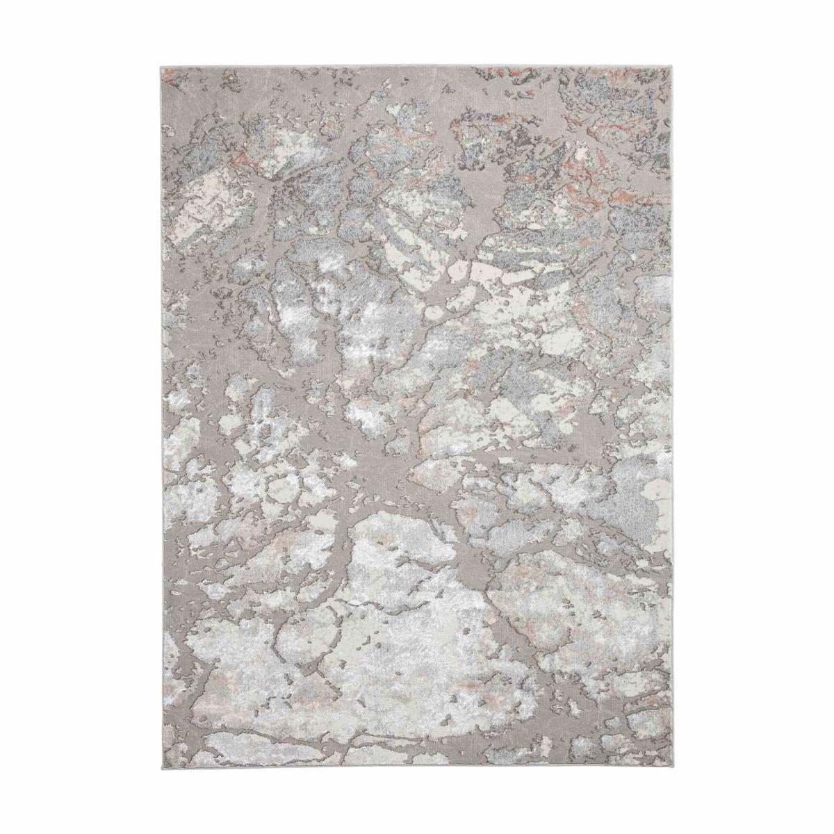 Apollo 2677 Modern Abstract Distressed Rugs in Grey Rose Pink160x220cm – image 5