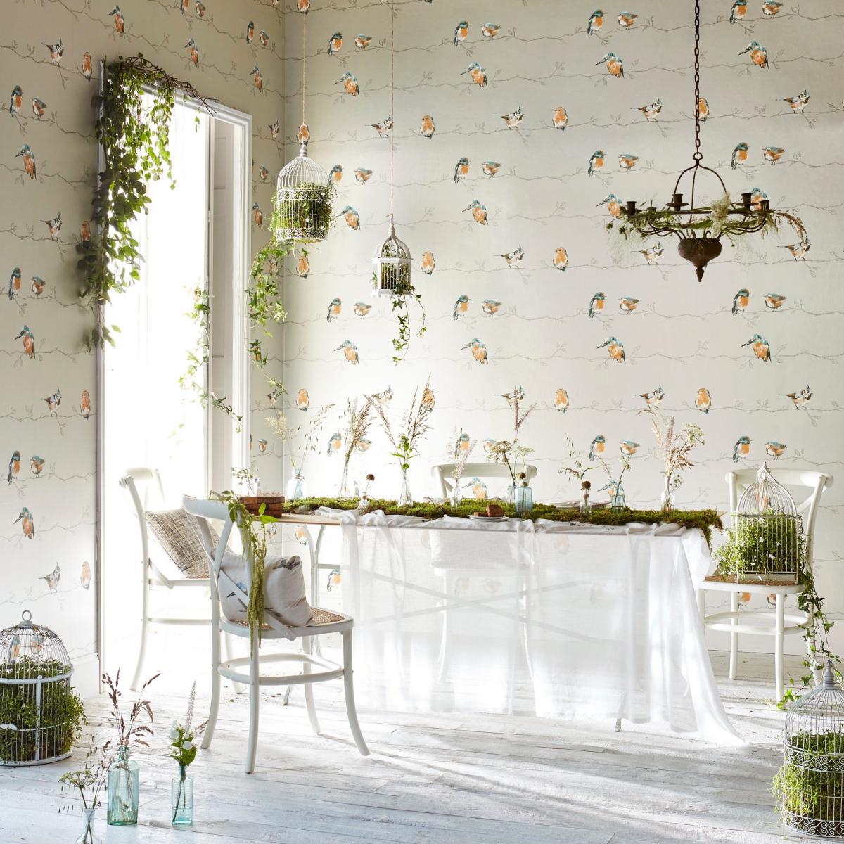 Persico Wallpaper 111486 by Harlequin in Coral Lemon Yellow Roll – image 2