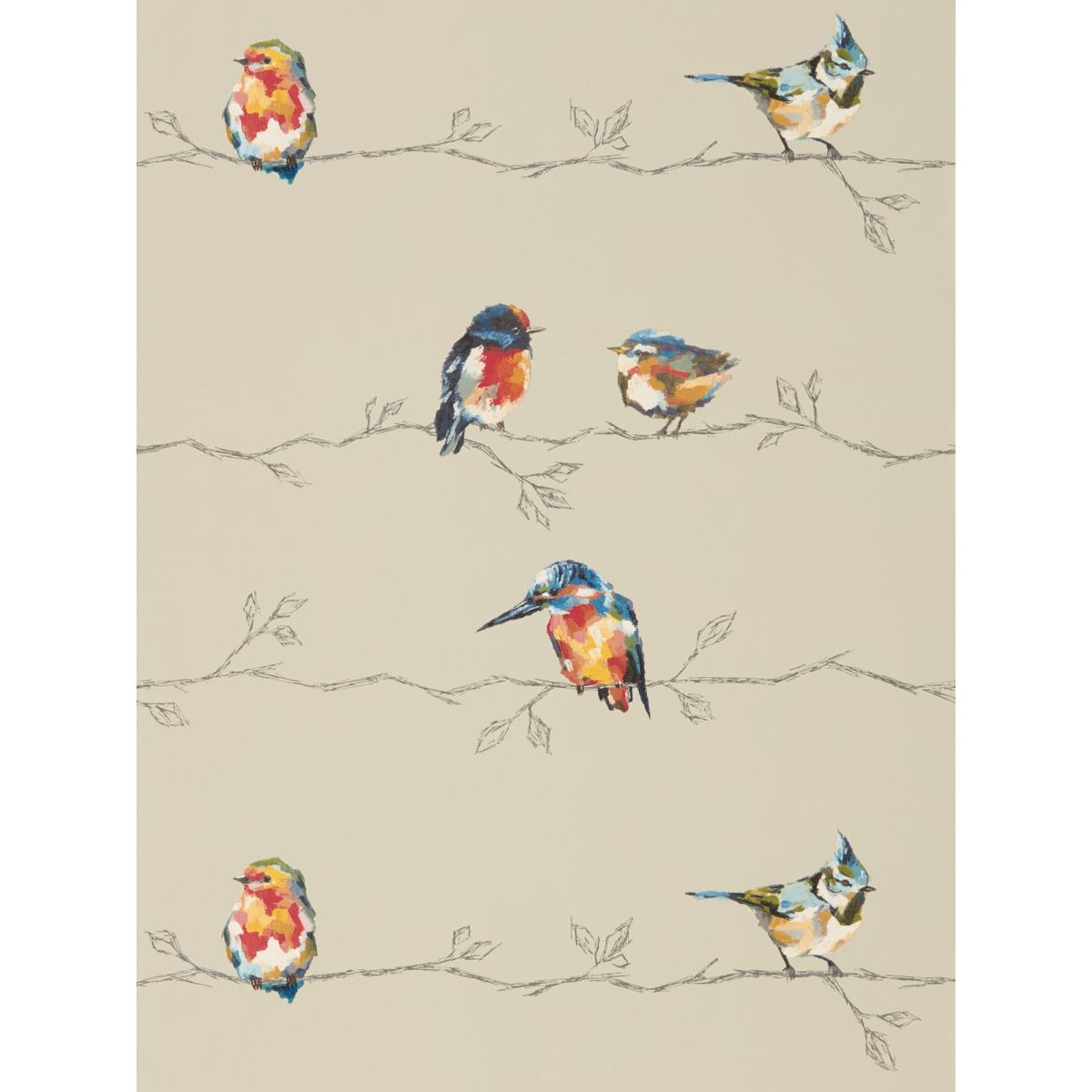 Persico Wallpaper 111486 by Harlequin in Coral Lemon Yellow Roll – image 3