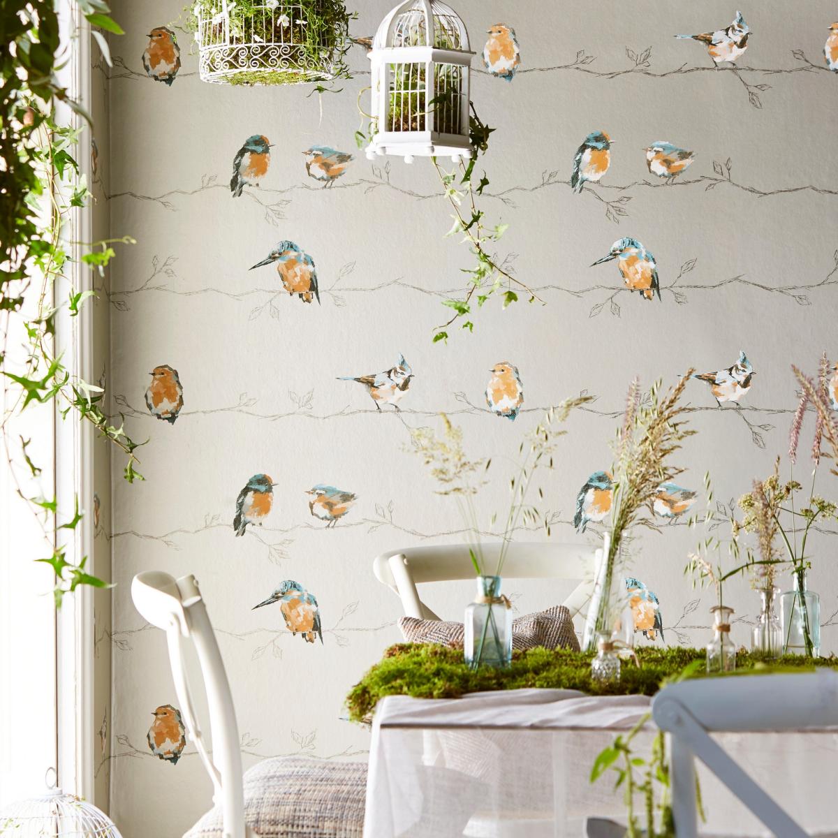 Persico Wallpaper 111486 by Harlequin in Coral Lemon Yellow Roll – image 1