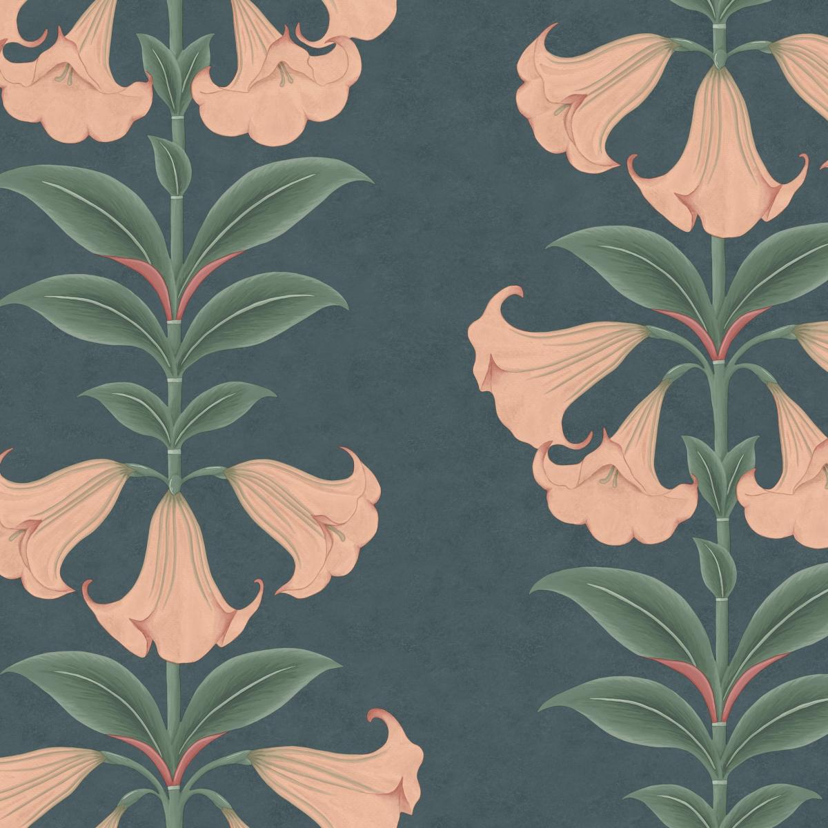 Angels Trumpet Wallpaper 117 3009 by Cole & Son in Ink BlueRoll