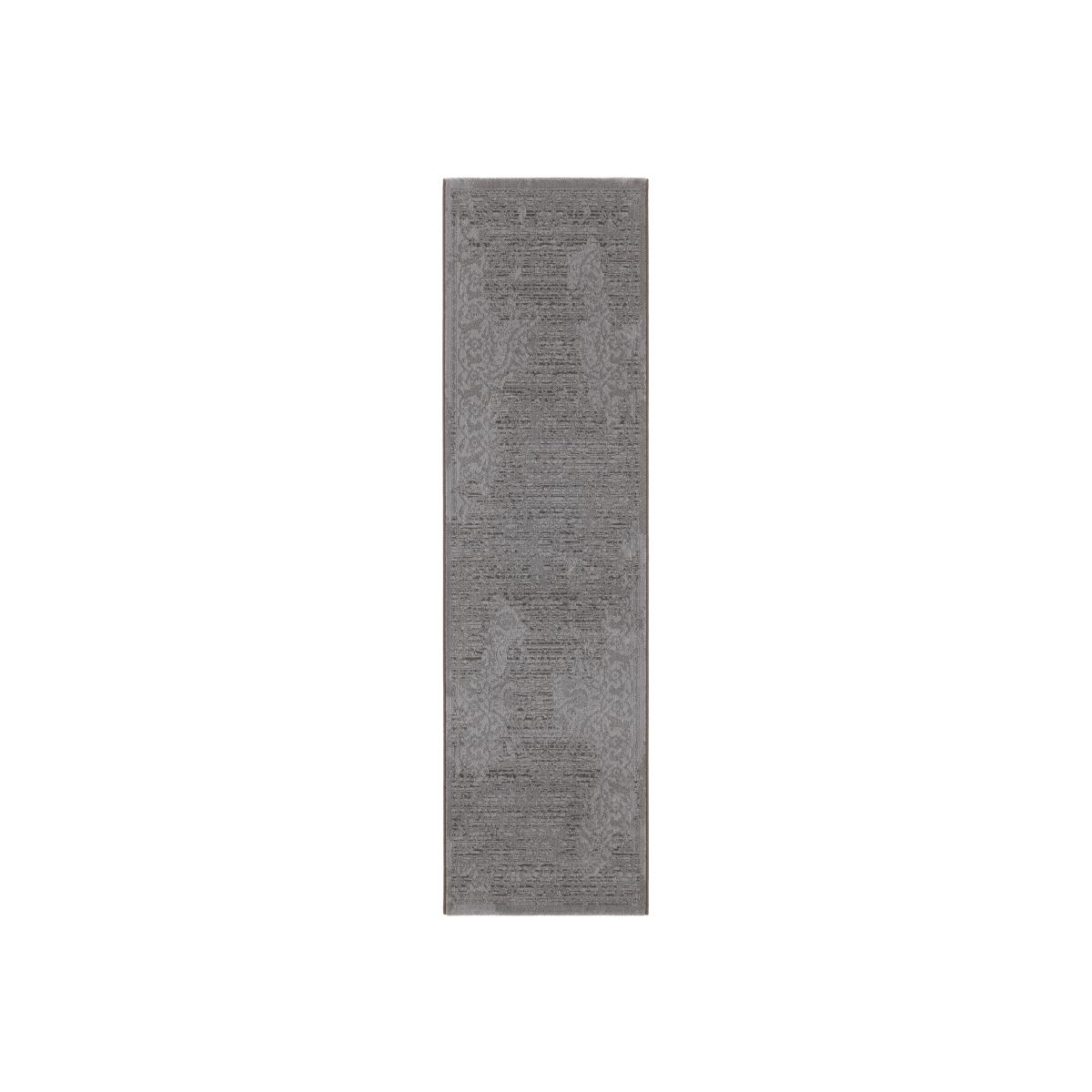 Victoriana Traditional Distressed Runner Rugs in Slate Grey67x240cm – image 1