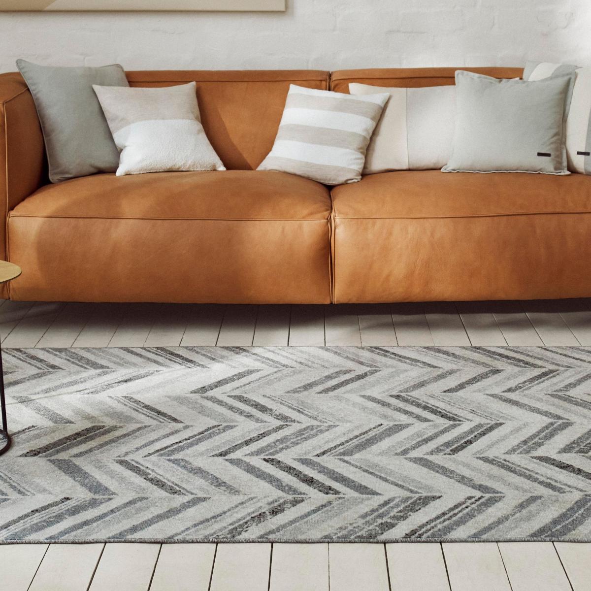Cabana 20087 095 Chevron Indoor Outdoor Rugs in Grey Multi&nbsp;160x225cm – image 2