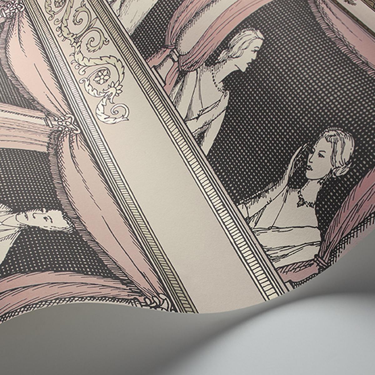 Teatro Wallpaper 4008 by Cole & Son in Ballet Slipper Pink Roll – image 2