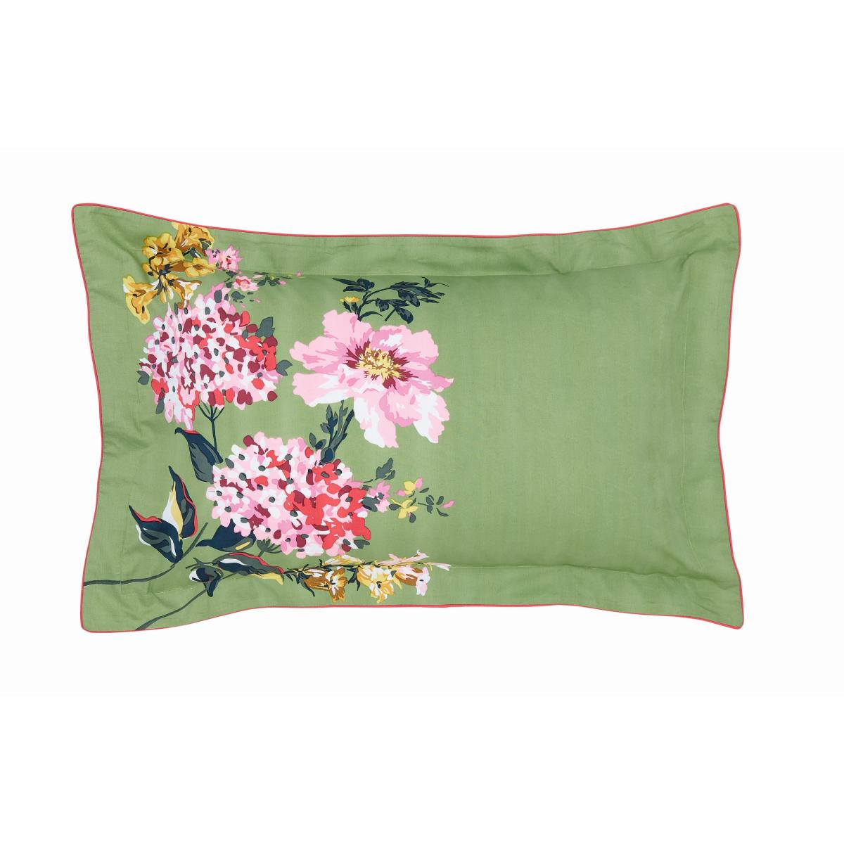 Hydrangea Floral Cotton Bedding Set By Joules in Green 260x220cm – image 3
