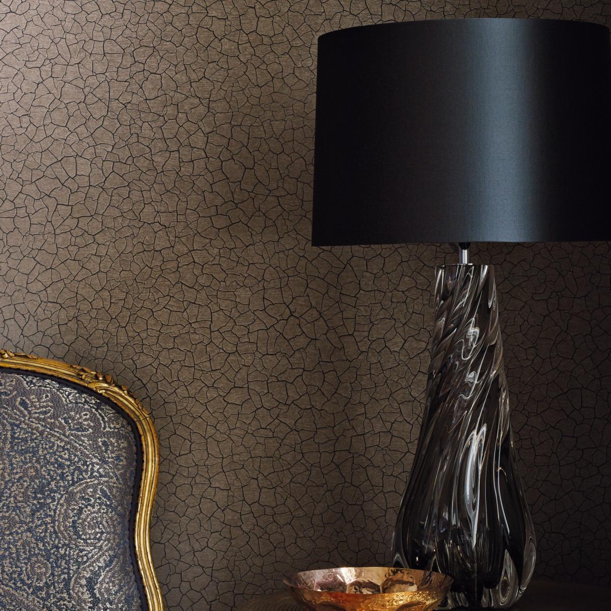 Cracked Earth Wallpaper 312529 by Zoffany in Bronze Brown&nbsp;Roll – image 2