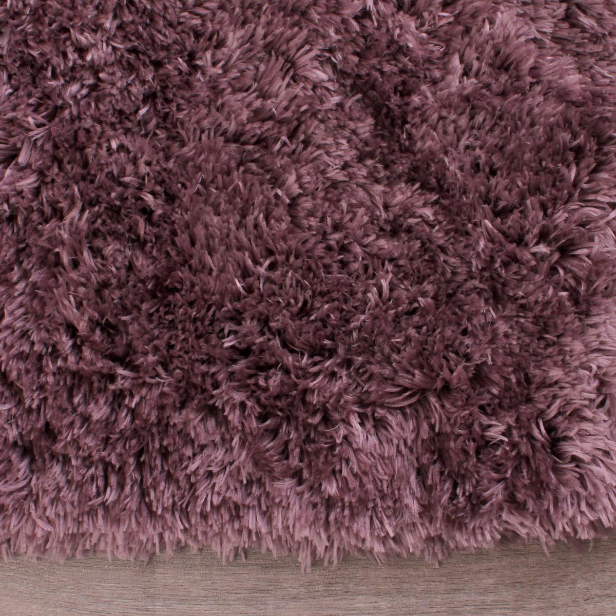 Flossy Plain Shaggy Rugs in Heather Purple 120x170cm – image 4