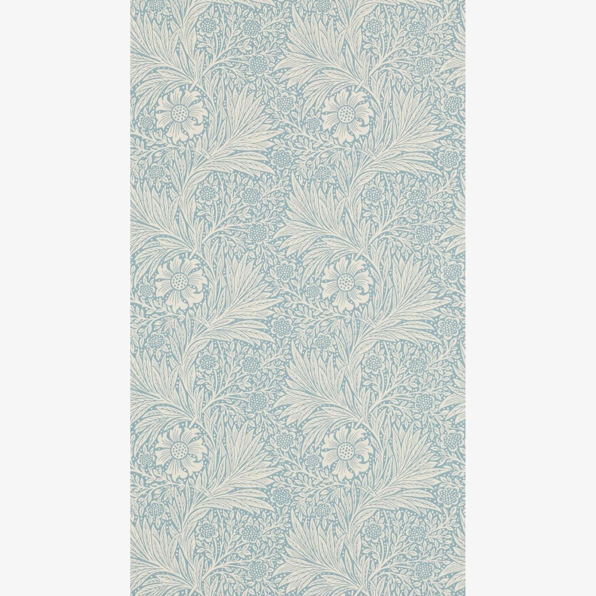 Marigold Wallpaper 210368 by Morris & Co in Wedgewood Blue Roll