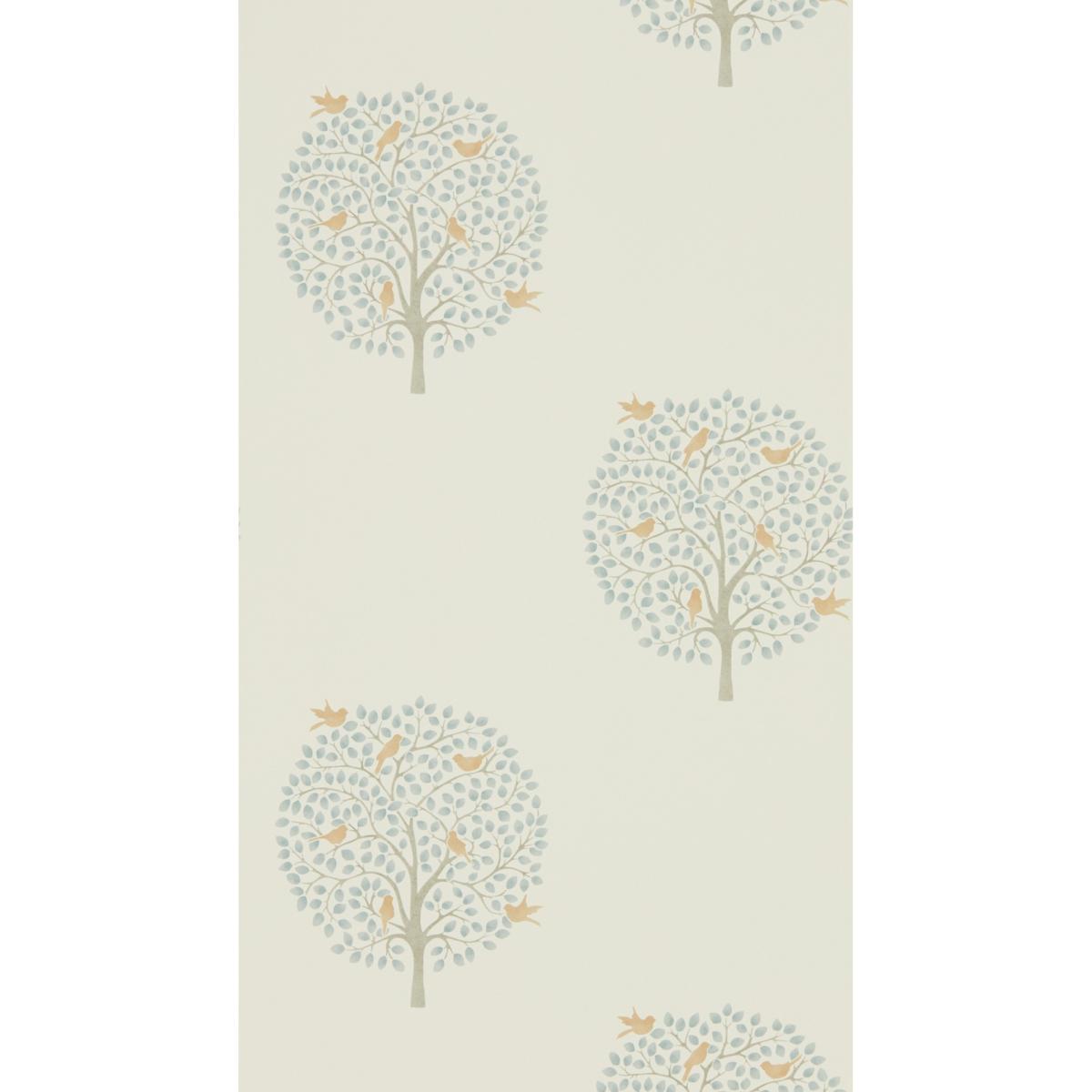 Bay Tree Wallpaper 216361 by Sanderson in Copper Denim Roll – image 4