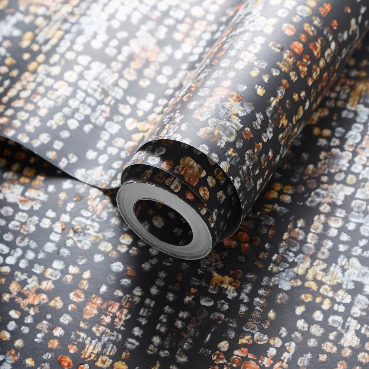 Scintilla Wallpaper W0154 03 by Clarke and Clarke in Spice Dusk&nbsp;Roll – image 2
