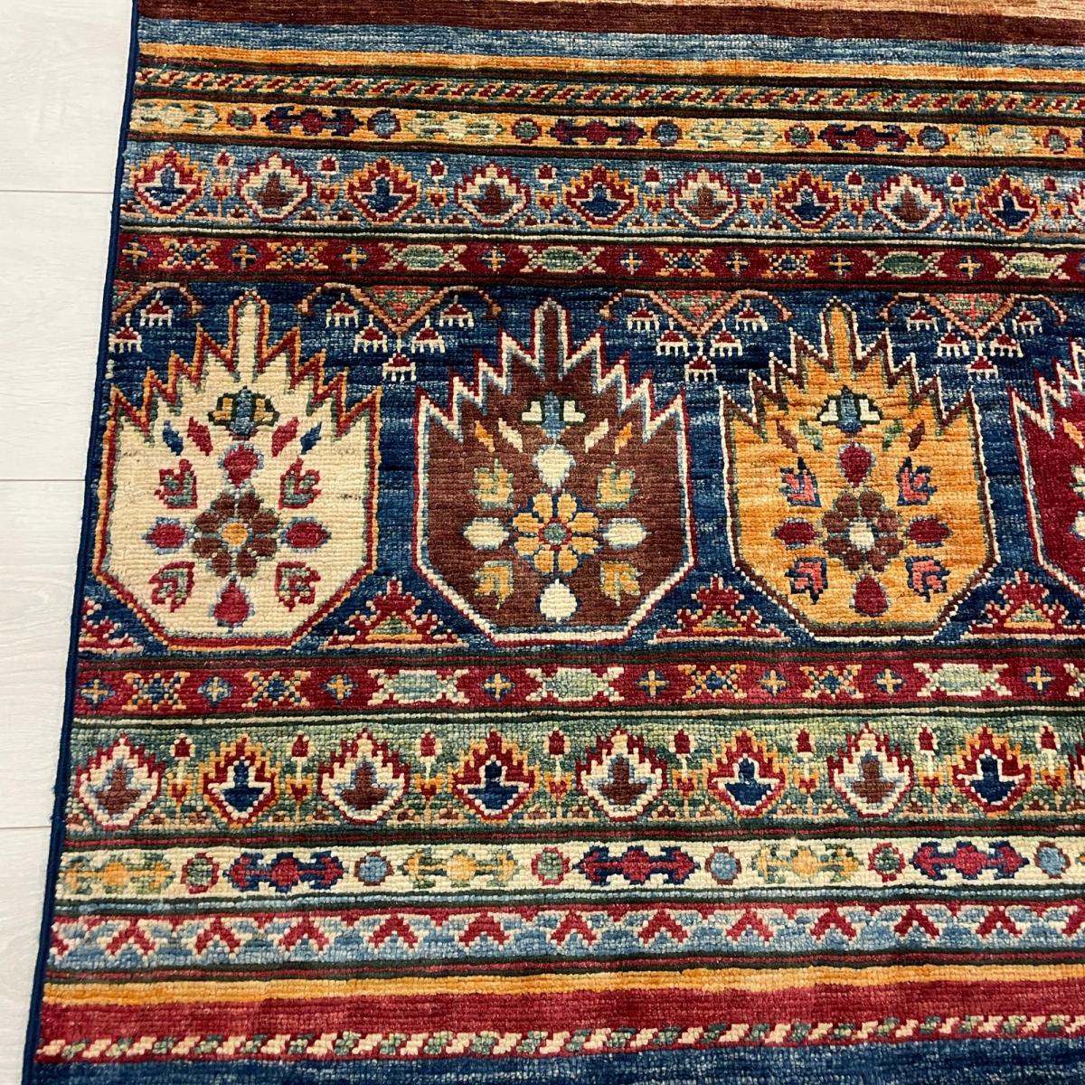 Khurjeen Traditional Hand Knotted Wool Rugs 46060 in Blue Multi – image 2