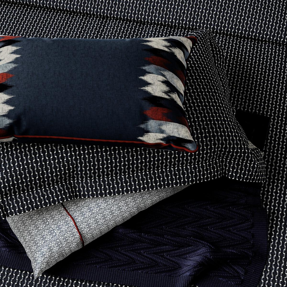Aruni Textured Weave Bedding by Bedeck of Belfast in Midnight Blue 220x230cm – image 3