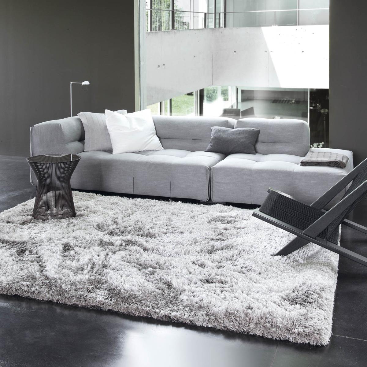 Uni Adore Shaggy Rugs 207 001 920 in Silver by Ligne PurePure – image 1