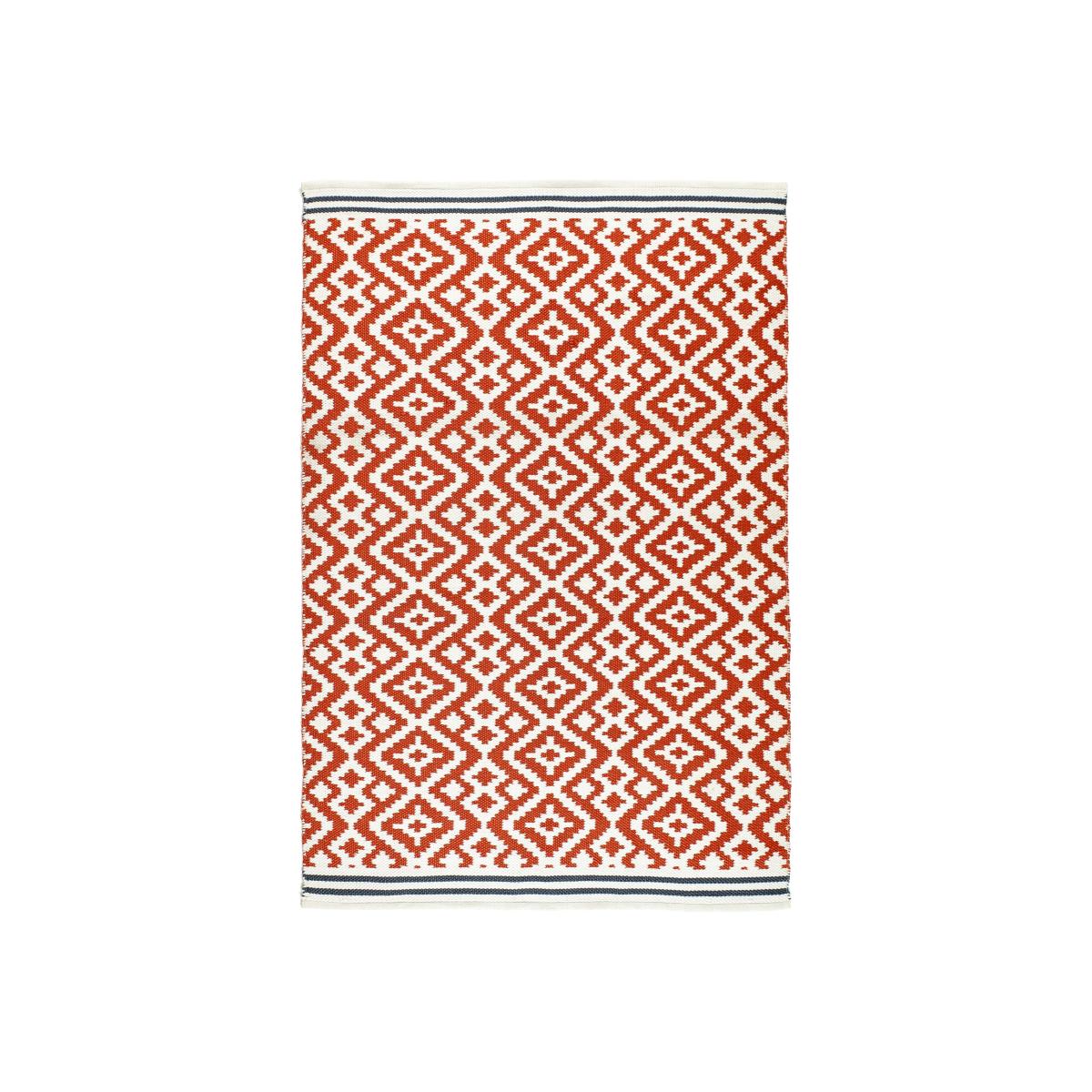 Aztec Geometric Outdoor Rugs in Terracotta Grey200x290cm – image 1