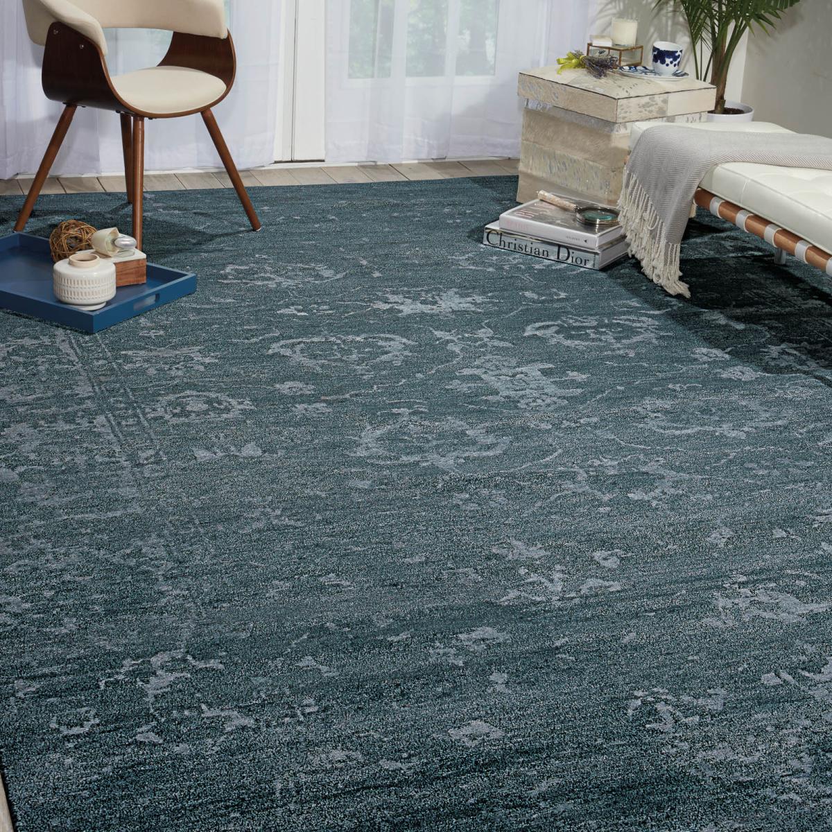 Silk Shadows Rugs SHA15 in Blue Stone – image 2