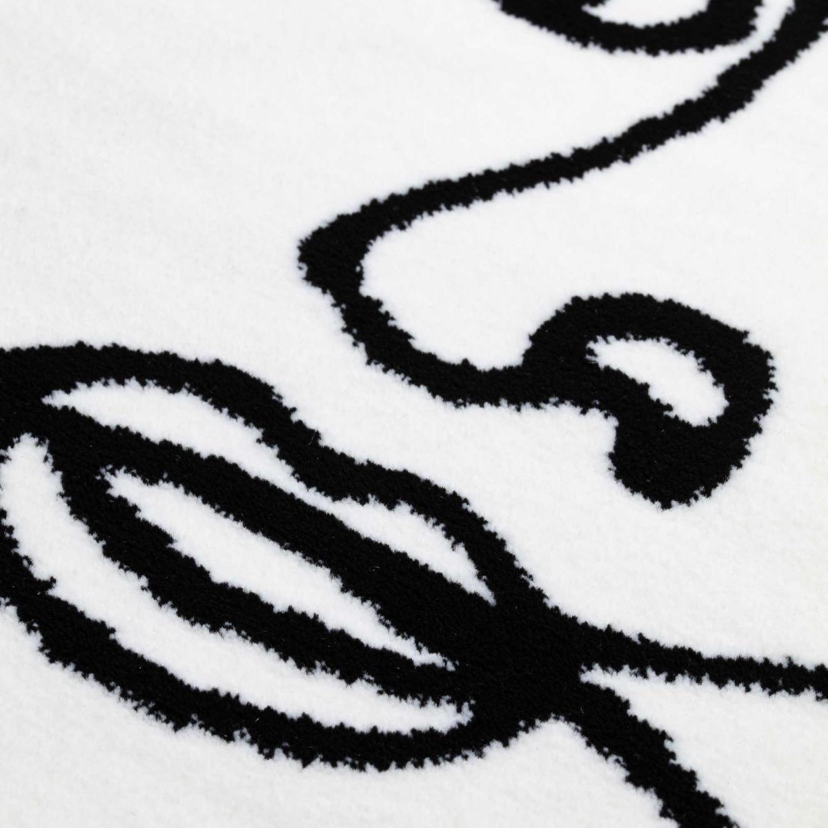 Tiago 46316 AF100 Modern Faces Rugs in White Black&nbsp;200x290cm – image 4