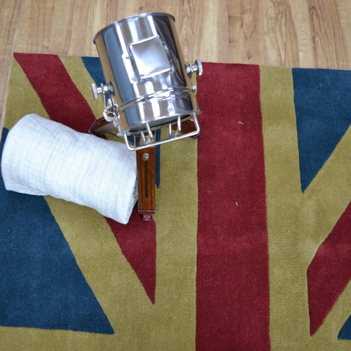 Union Jack Tufted Wool Rugs in Red Blue200x300cm – image 4