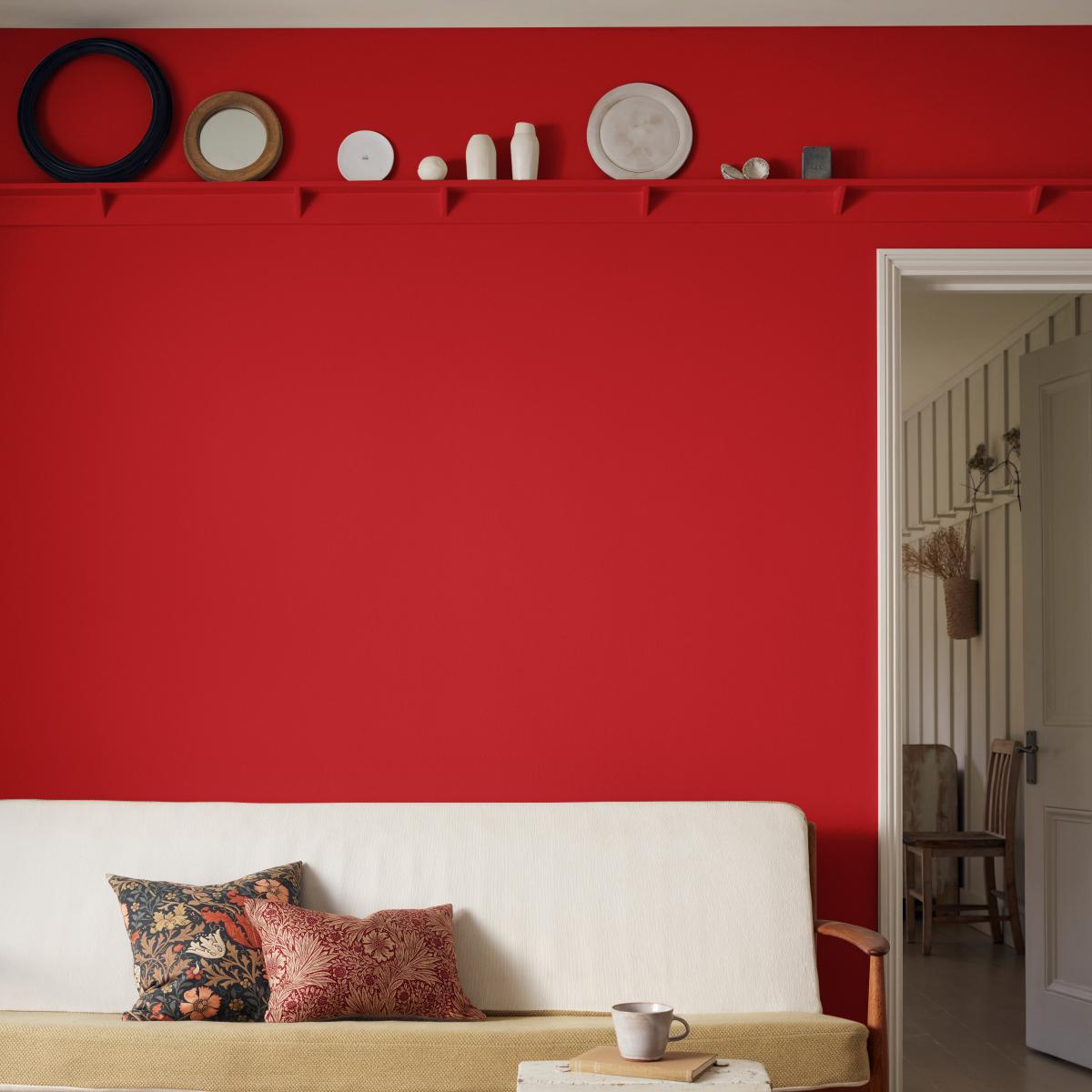 Chalky Matt Paint by Morris & Co in Thorned Rose5