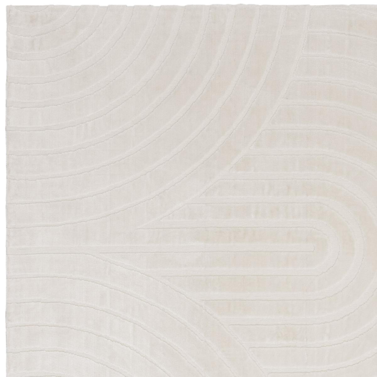 Glaze Ice Geometric Modern Rugs in Ivory White120x170cm – image 4