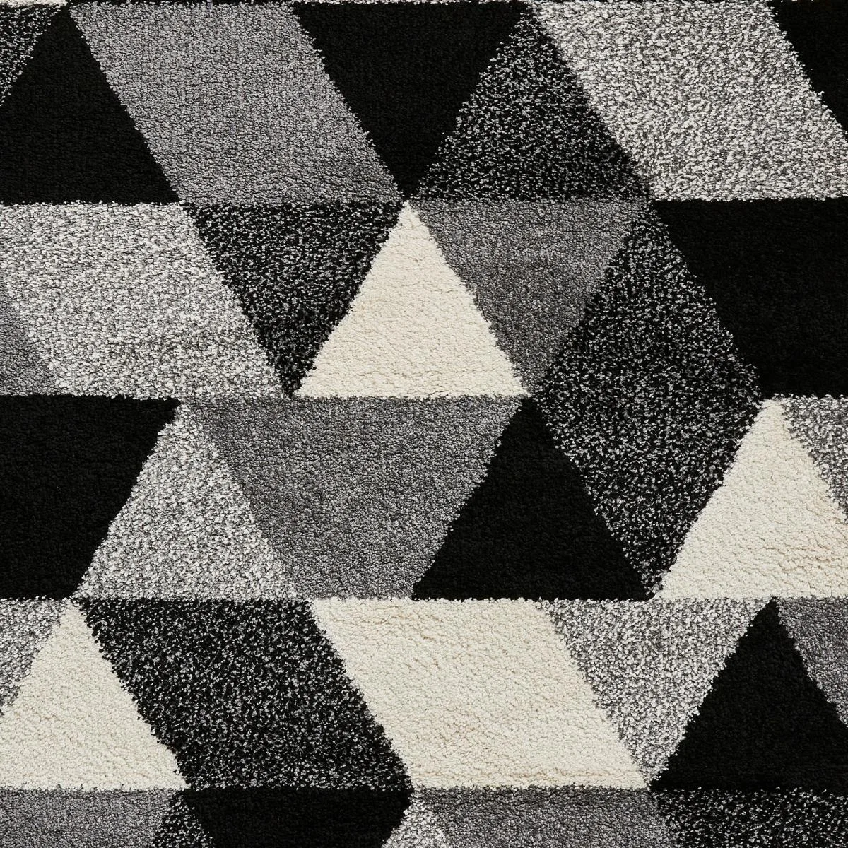 Royal Nomadic Geometric Round Circle Rugs 7611 in Black White 160x160cm – image 4