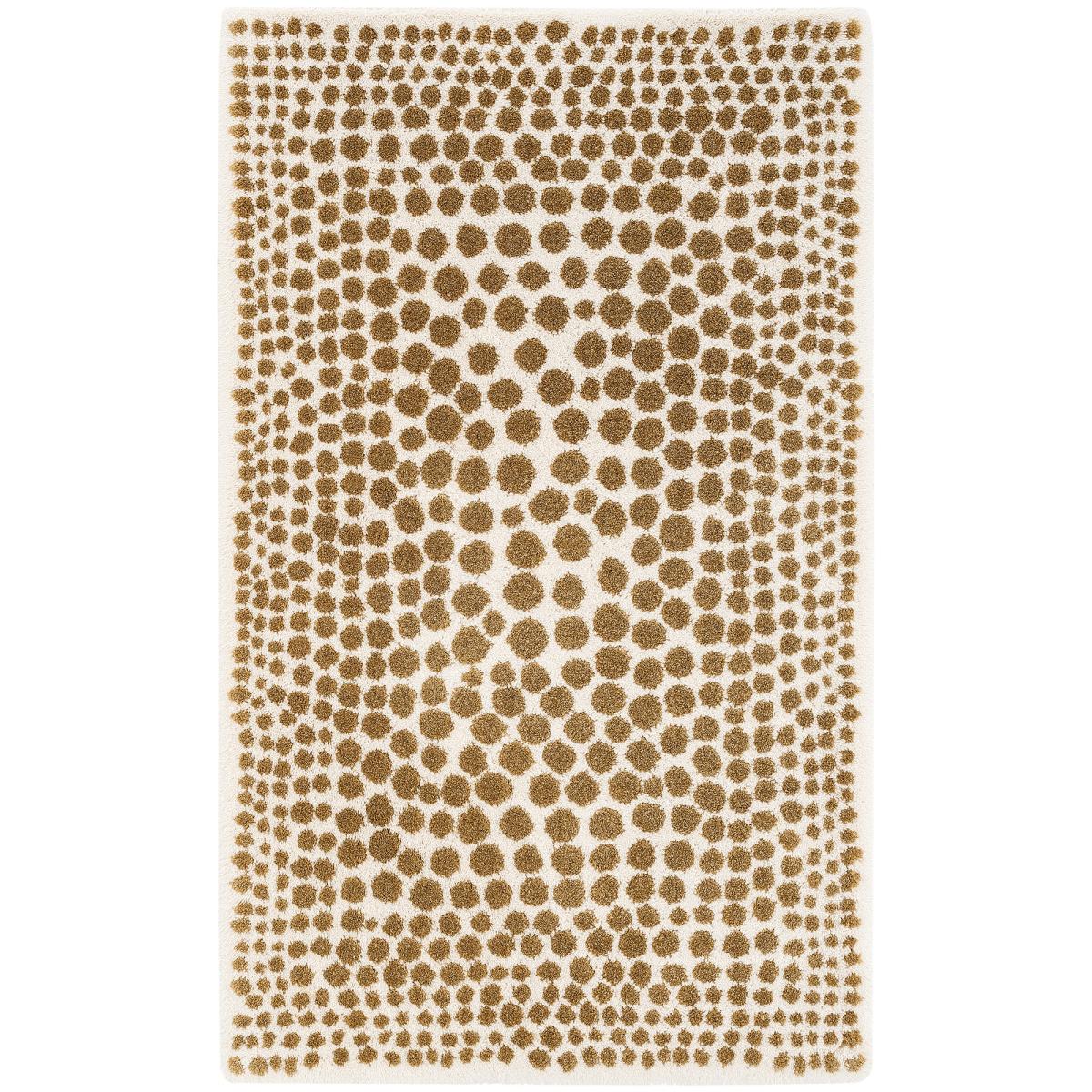 Luxury Dolce Polka Dot Bath Mat by Designer Abyss & Habidecor in Gold 70x120cm – image 5