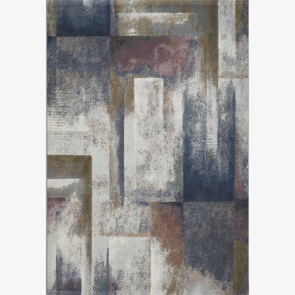 Galleria Modern Abstract Carved rugs 63700 6626 in Blue – image 1