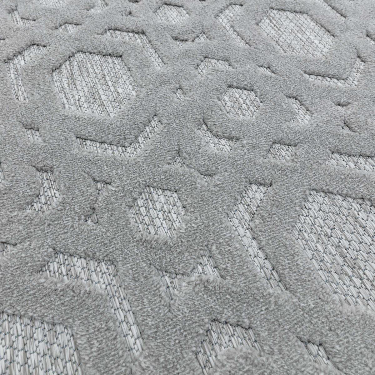 Salta Geometric Indoor Outdoor Rugs in SA03 Grey – image 4