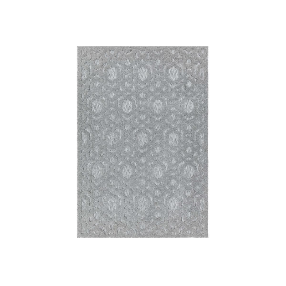 Salta Geometric Indoor Outdoor Rugs in SA03 Grey – image 1