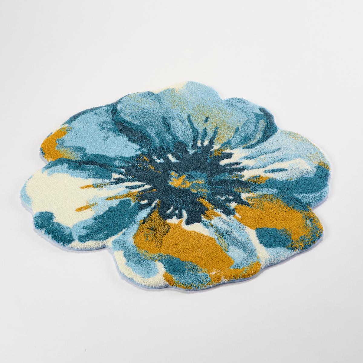 Martinique 850 Circle Bath Mat in Safran by Abyss & Habidecor&nbsp;85x85cm – image 3