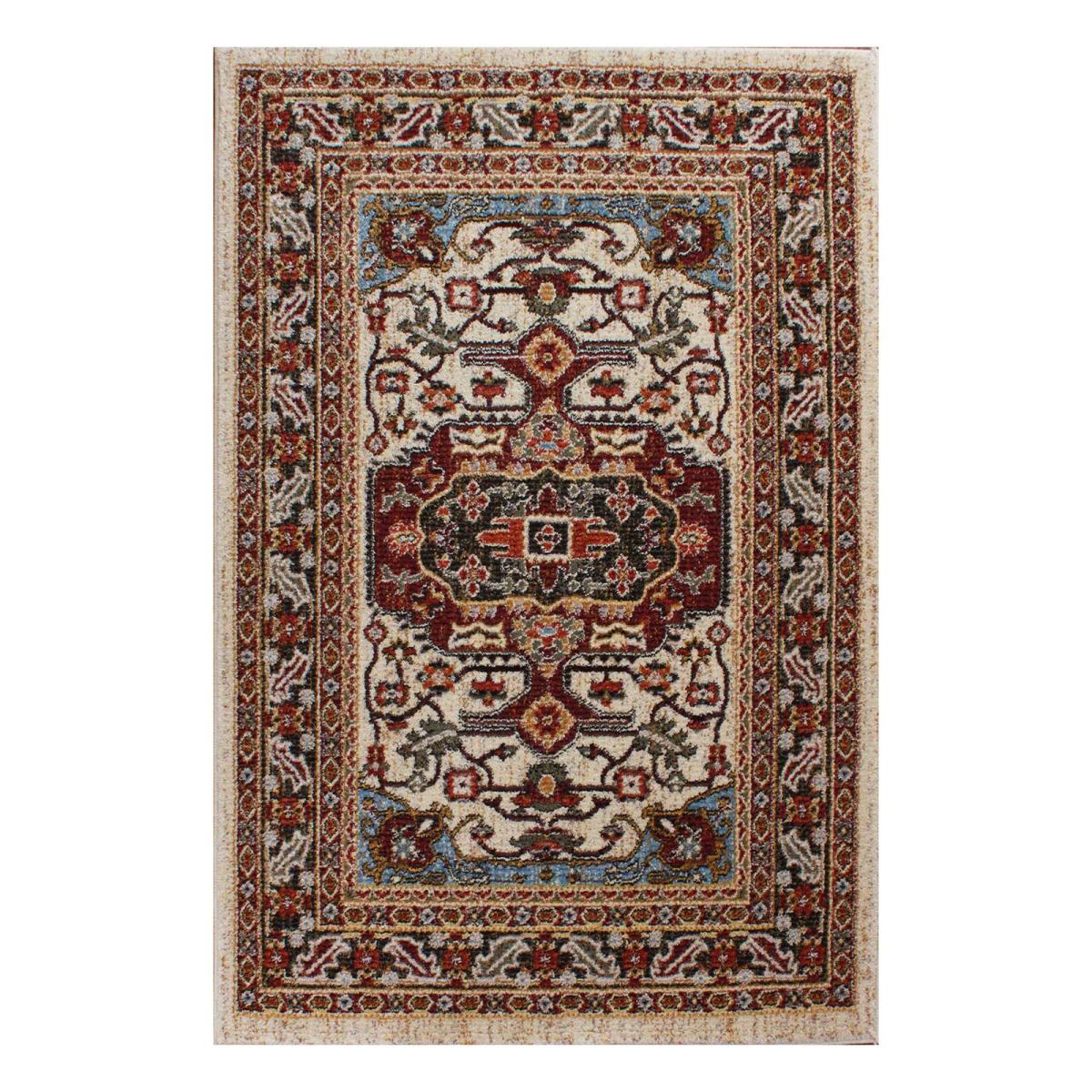 Cashmere Rugs 5570 in Cream and Multicolours 80x150cm – image 2