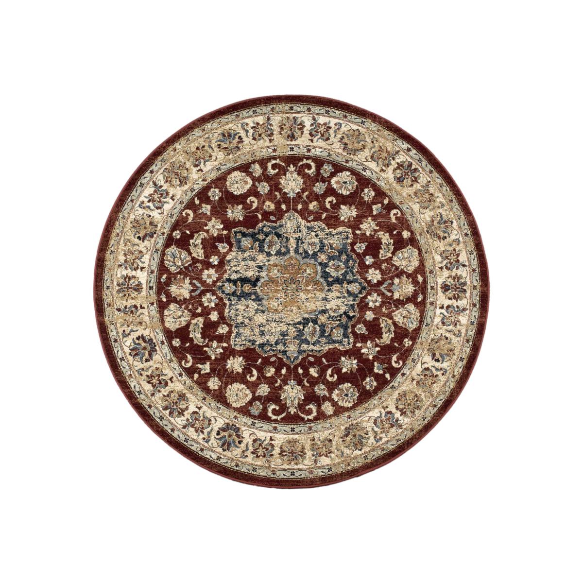 Da Vinci Traditional Medallion Circle 57559 1464 Rugs in Red 200x200cm – image 1