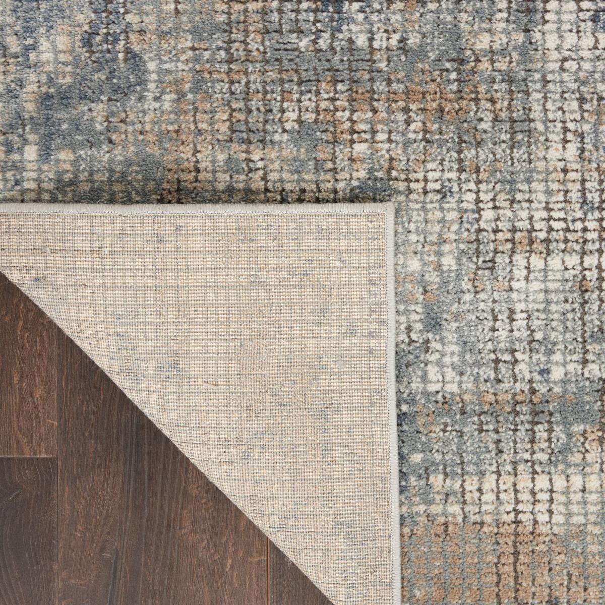 Quarry QUA02 Modern Abstract Rugs in Blue Beige201x290cm – image 2