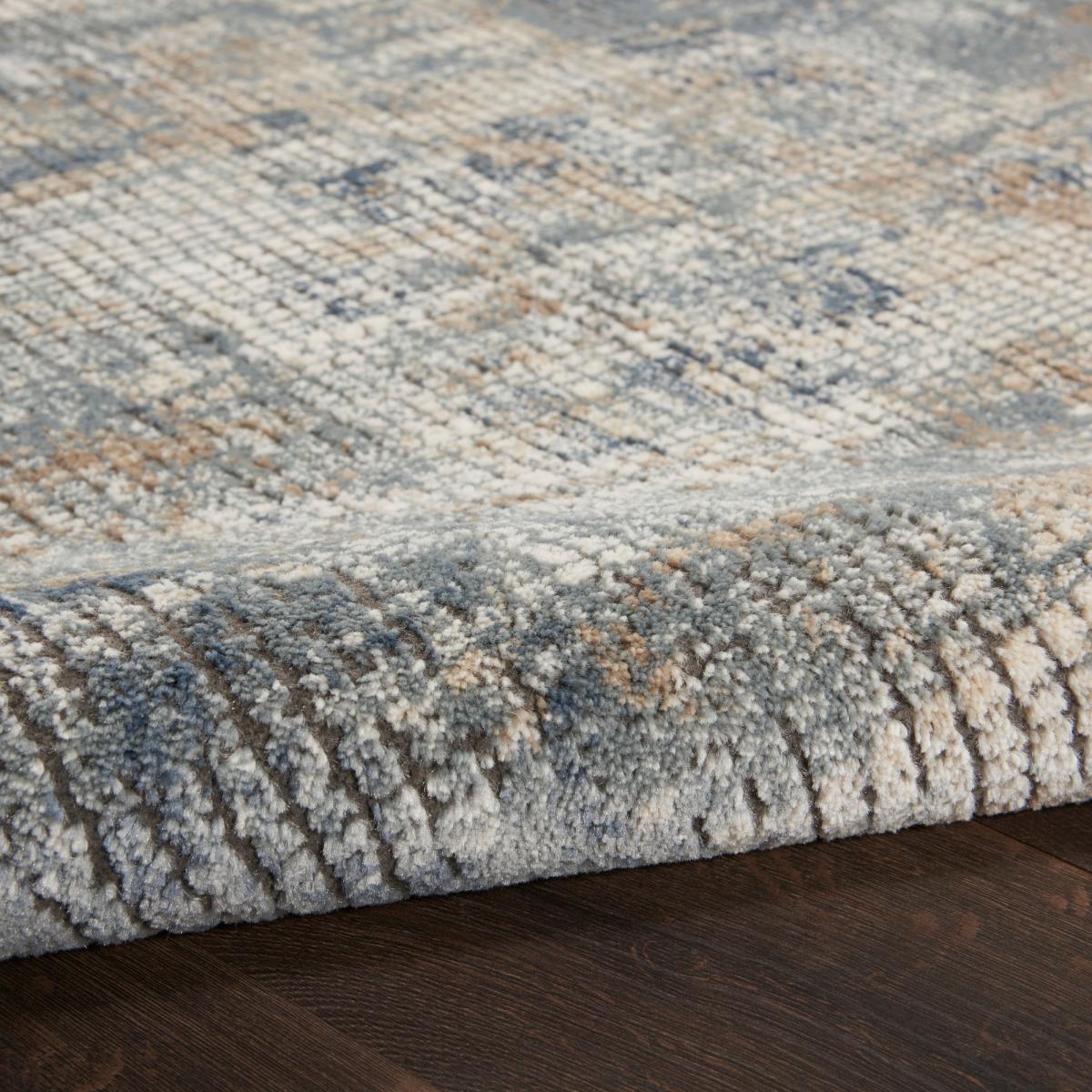 Quarry QUA02 Modern Abstract Rugs in Blue Beige201x290cm – image 3