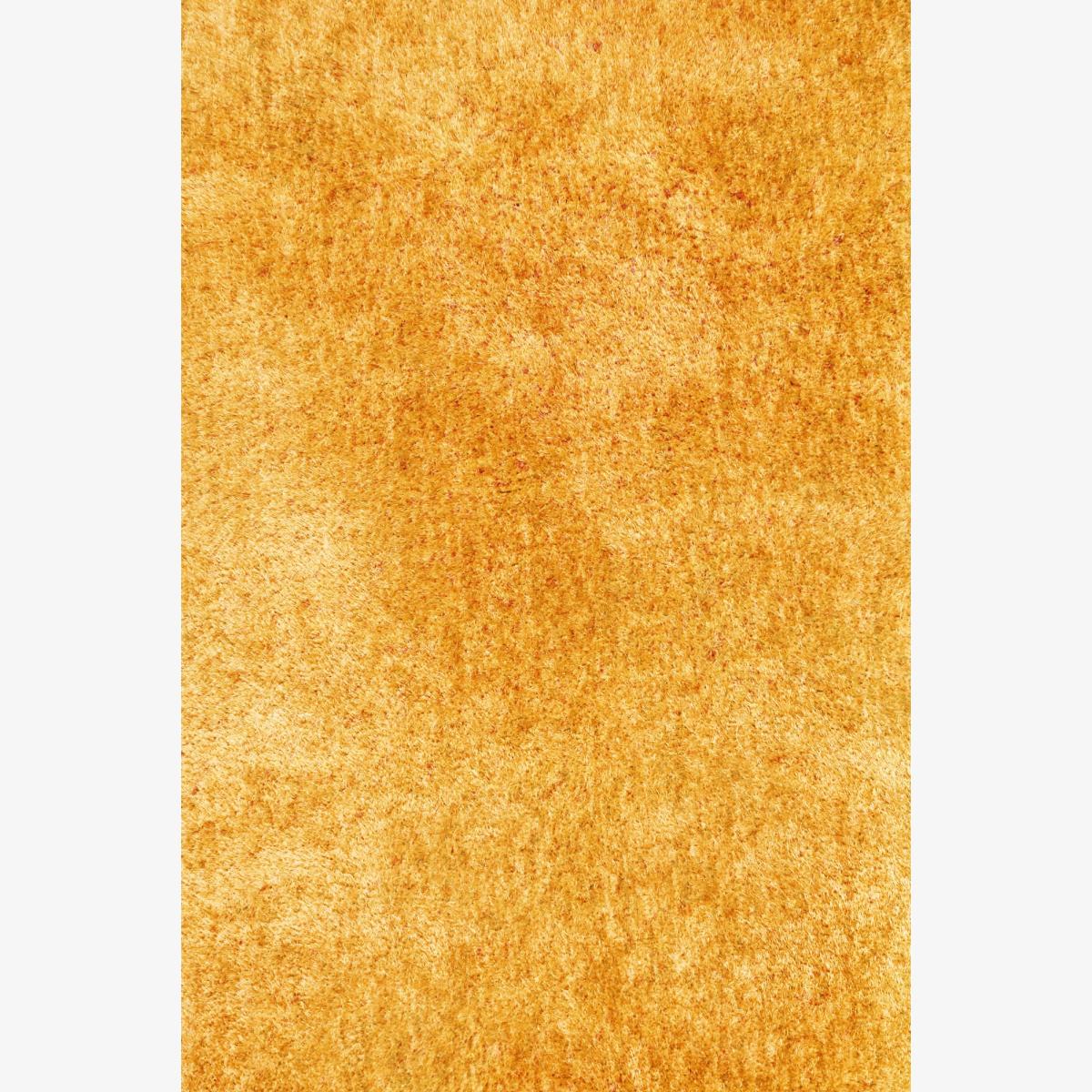 Indigo Plain Shaggy Rugs in Ochre – image 1