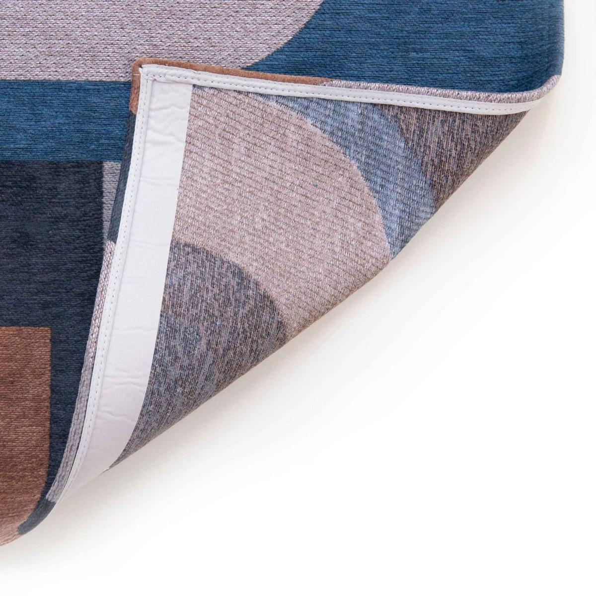Louis De Poortere Geometric Nuance Module Rugs 9196 in Camel Blue&nbsp;200x280cm – image 3