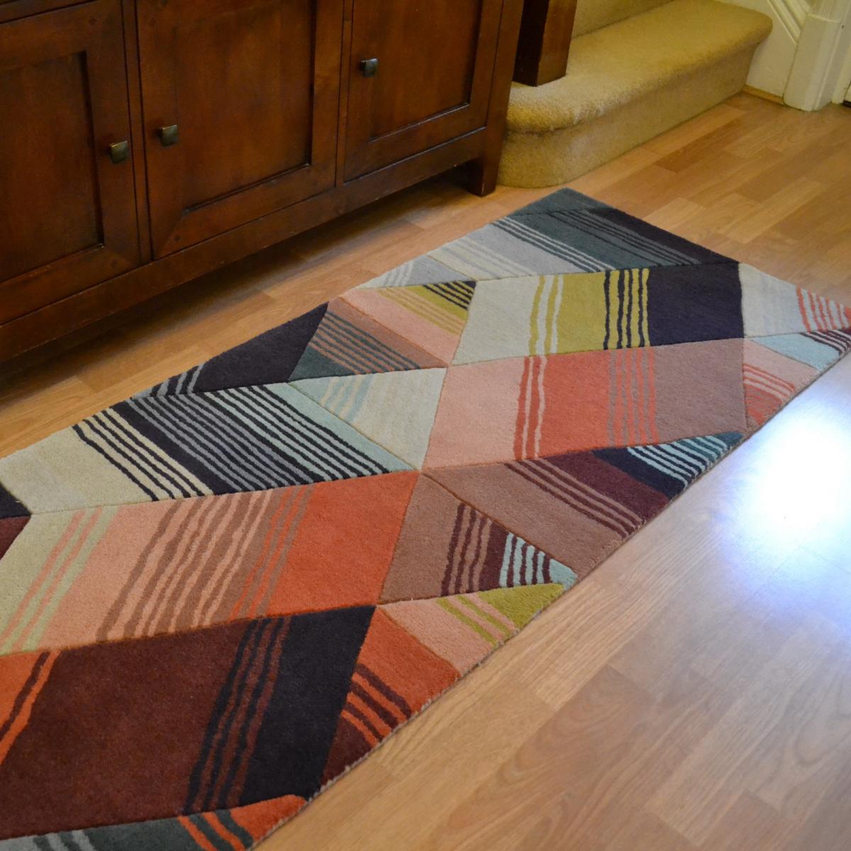 Arccos Geometric Runner Rugs 40205 in Neptune by Harlequin 67x230cm – image 5
