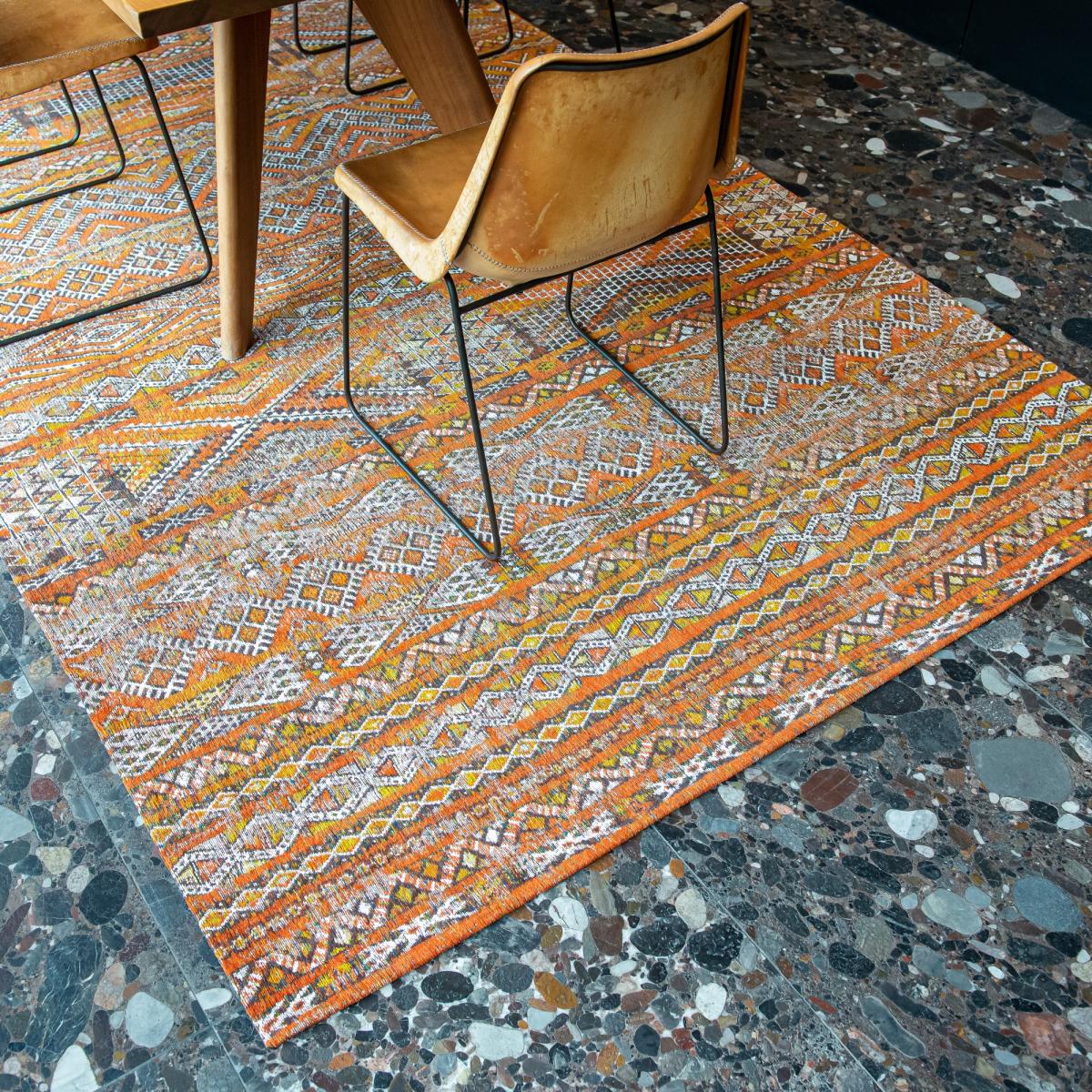 Louis De Poortere Designer Kilim Rugs in 9111 Riad Orange – image 2