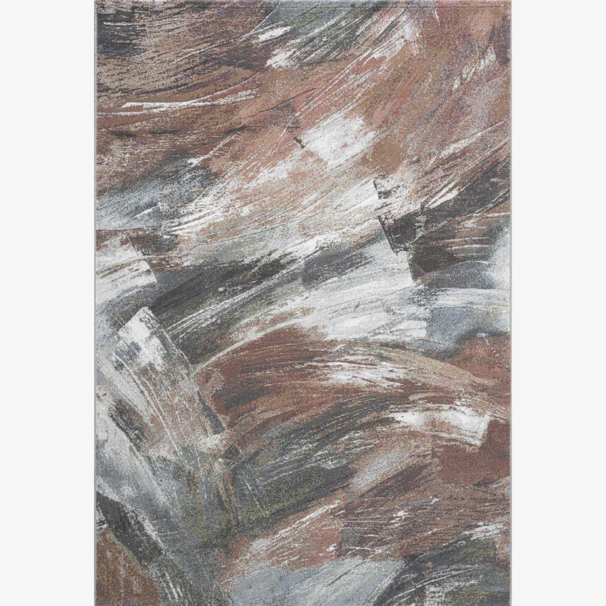 Galleria Modern Abstract 63465 7270 Rugs in Rust Brown – image 1