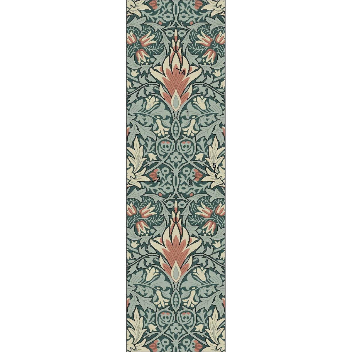 Snakeshead Runner Rugs 127207 in Thistle Russet by William Morris&nbsp;70x300cm – image 4