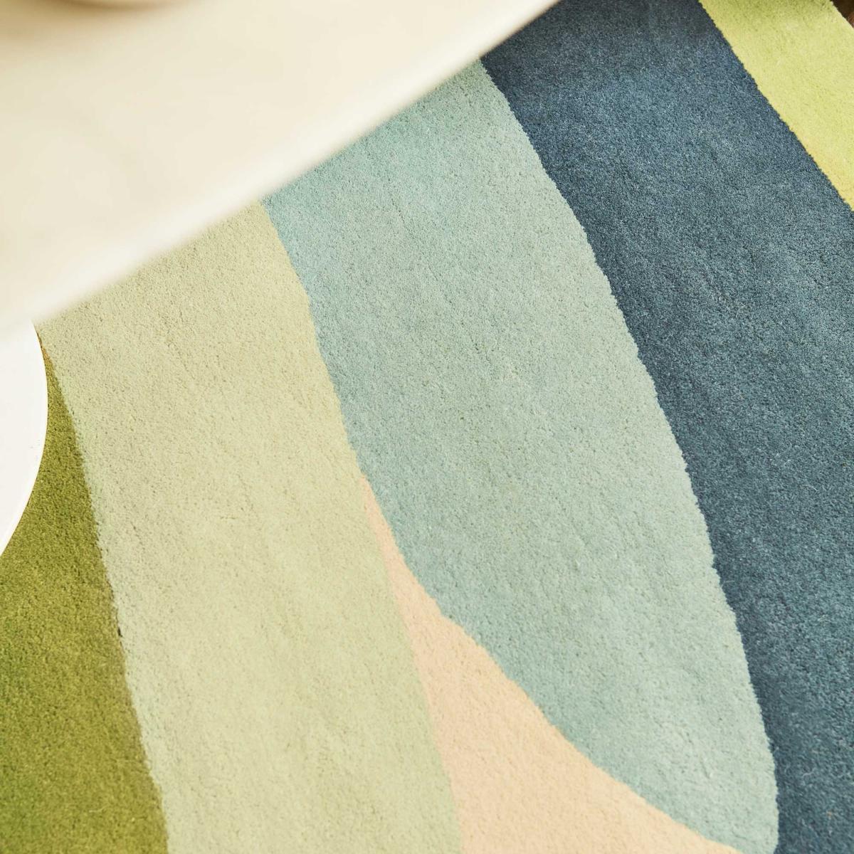 Elliptic Contemporary Wool Rugs 140307 Emerald Green by Harlequin – image 2
