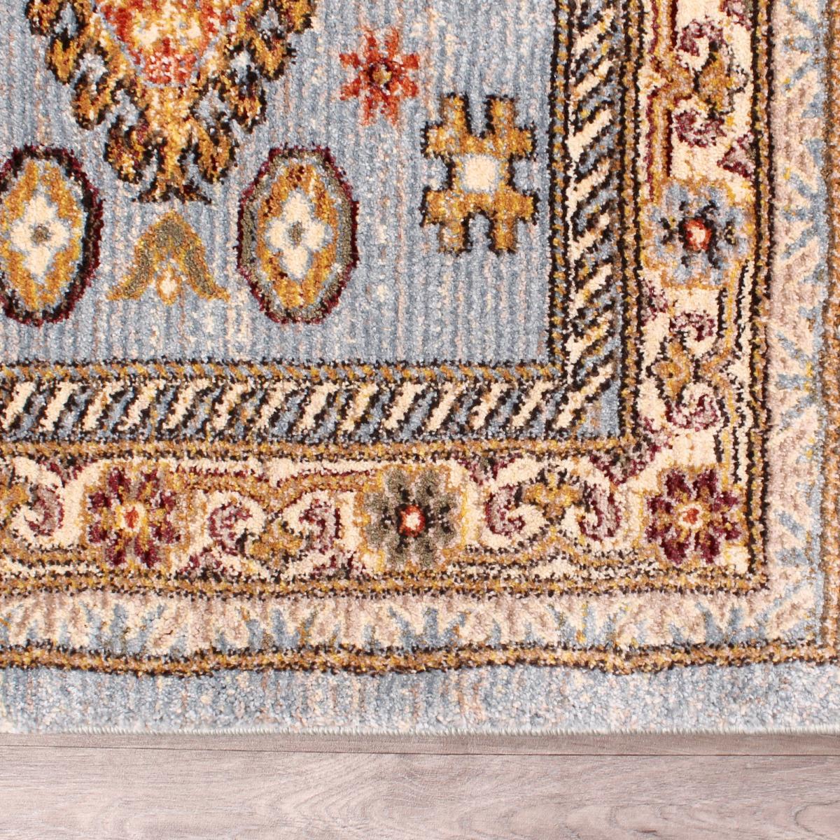 Cashmere Traditional Runner Rugs 5567 in Blue 66x240cm – image 1
